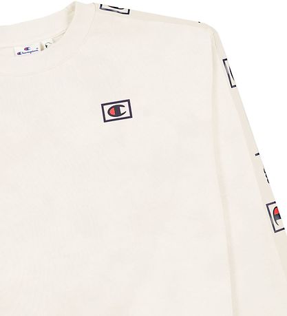 Champion Fashion Sweatshirt - Vit/Grå m. Logo