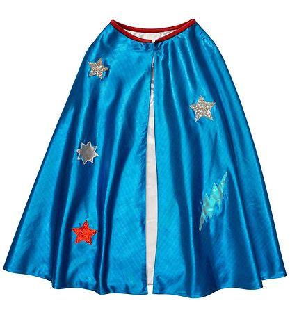 Meri Meri Costume - Cloak, Maybe and Bracelet - Blue Superhero
