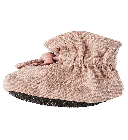 Melton Booties - Polyester/Silk - Pink w. Glitter