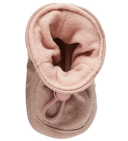 Melton Booties - Polyester/Silk - Pink w. Glitter