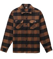 Dickies Shirt - Sacramento - Brown w. Checs Dickies Shirt - Sacramento - Brown w. Checs
