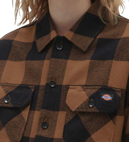 Dickies Shirt - Sacramento - Brown w. Checs Dickies Shirt - Sacramento - Brown w. Checs