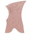 Racing Kids Balaclava - Wool/Cotton - 2-layer - Dusty Rose w. Sl