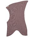 Racing Kids Balaclava - Wool/Cotton - 2-layer - Dusty Purple w. 
