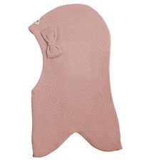 Racing Kids Balaclava - Wool/Cotton - 2-layer - Dusty Rose w. Sl