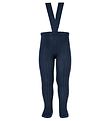 Condor Tights w. Suspenders - Rib - Blue Condor Tights w. Suspenders - Rib - Blue