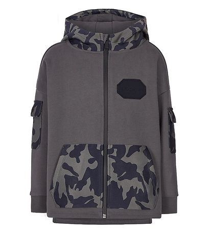 Emporio Armani Neuletakki - Hiilenharmaa, Camouflage Emporio Armani Neuletakki - Hiilenharmaa, Camouflage