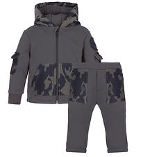 Emporio Armani Sweat Set - Charcoal Grey w. Camouflage Emporio Armani Sweat Set - Charcoal Grey w. Camouflage