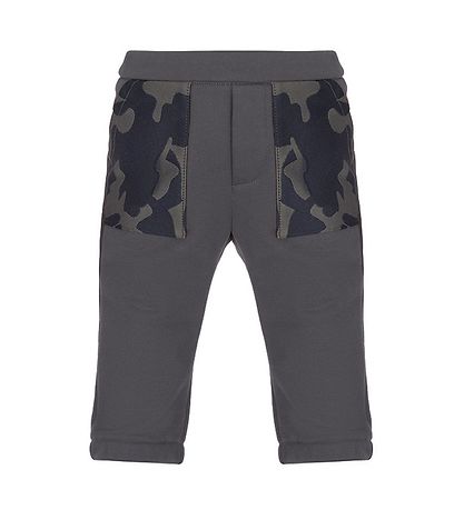 Emporio Armani Sweat Set - Charcoal Grey w. Camouflage Emporio Armani Sweat Set - Charcoal Grey w. Camouflage
