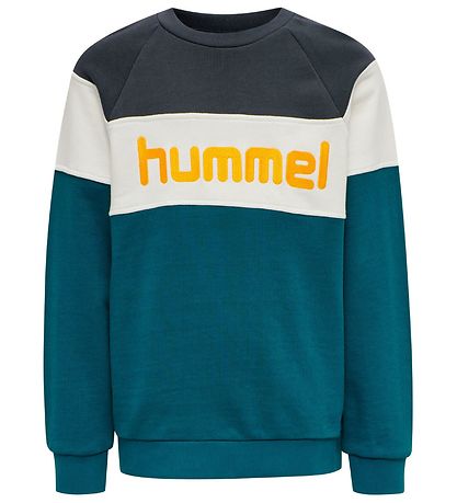 Hummel Sweatshirt - HML Claes - Turquoise/Black Hummel Sweatshirt - HML Claes - Turquoise/Black