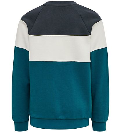 Hummel Sweatshirt - HML Claes - Turquoise/Black Hummel Sweatshirt - HML Claes - Turquoise/Black