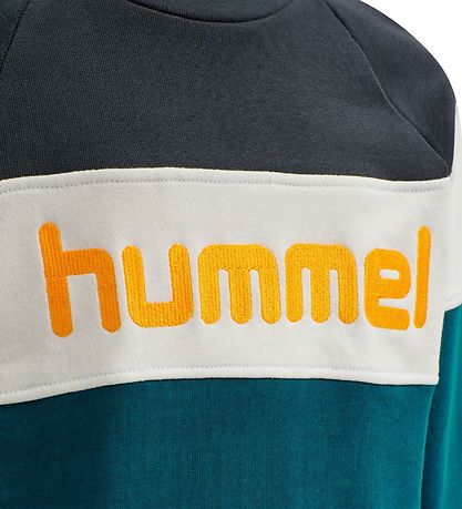 Hummel Sweatshirt - HML Claes - Turquoise/Black Hummel Sweatshirt - HML Claes - Turquoise/Black