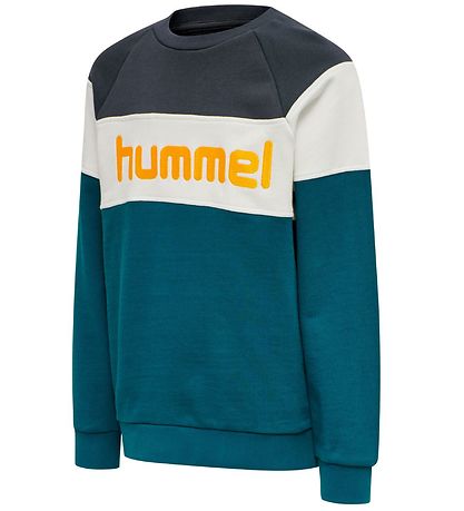 Hummel Sweatshirt - HML Claes - Turquoise/Black Hummel Sweatshirt - HML Claes - Turquoise/Black