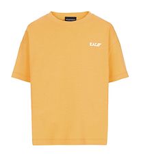 Emporio Armani T-Shirt - Geel m. Wit Emporio Armani T-Shirt - Geel m. Wit