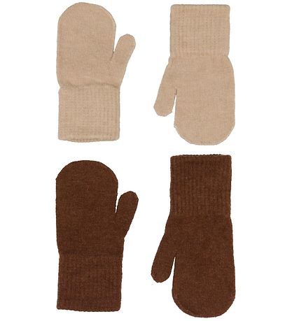 Moufles CeLaVi - Laine/Nylon - 2 Pack - Tortue Shell/Beige Moufles CeLaVi - Laine/Nylon - 2 Pack - Tortue Shell/Beige