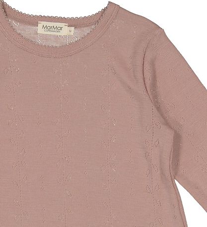 MarMar Nightdress - Wool - Pointelle - Burnt Rose