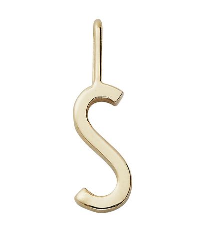 Design Letters Pendant To Necklace - S - 18 K Gold Plated
