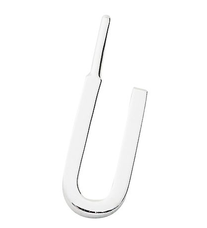 Design Letters Pendant For Necklace - U - Silver
