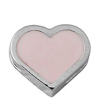 Design Letters Pendant For Necklace - Heart - Silver/Pink Design Letters Pendant For Necklace - Heart - Silver/Pink