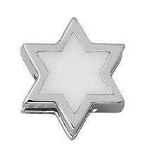 Design Letters Pendant For Necklace - Star - Silver/White Design Letters Pendant For Necklace - Star - Silver/White