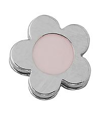 Design Letters Pendant For Necklace - Flower - Silver/Pink Design Letters Pendant For Necklace - Flower - Silver/Pink