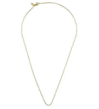 Design Letters Necklace - Square Link - 45 cm - 18 K Gold Plated