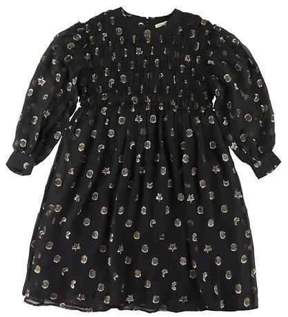 Stella McCartney Kids 원피스 - 블랙/골드