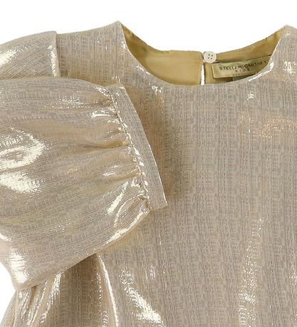 Stella McCartney Kids Kinderbluse - Beige m. Glitzer Stella McCartney Kids Kinderbluse - Beige m. Glitzer