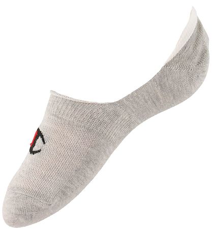 Champion Strumpor - Footie - 6-Pack - White/Grey/Black
