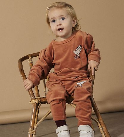 The New Siblings Sweatshirt - Drude - Velvet - Chutney