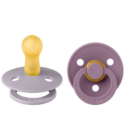 BIBS Colour Schnuller - 2er-Pack - Gr. 2 - Rund - Fossil Grey/Ma