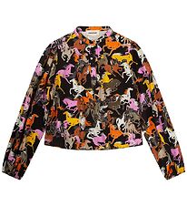 Zadig & Voltaire Shirt - Wild Sound - Black w. Horses Zadig & Voltaire Shirt - Wild Sound - Black w. Horses