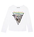Zadig & Voltaire Genser - Wild Lyd - Hvit m. Trykk/Rhinestone Zadig & Voltaire Genser - Wild Lyd - Hvit m. Trykk/Rhinestone