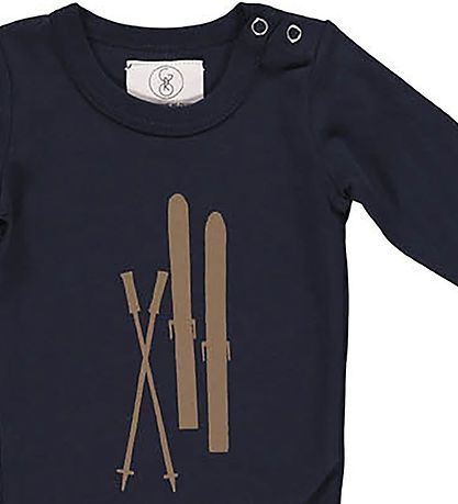 Gro Bodysuit l/s - Sun - Dark Navy