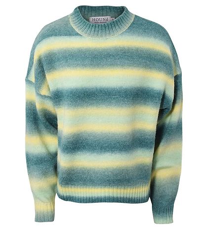Hound -Bluse - Strick - Grün gestreift