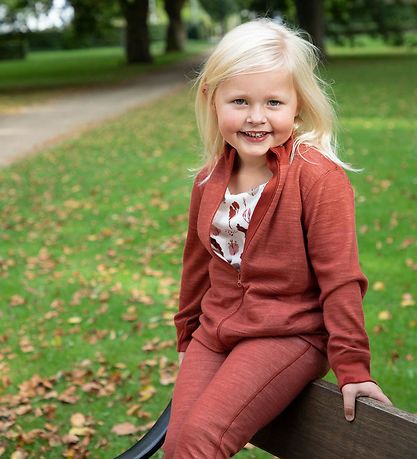Joha Leggings - Ull/Bambus - Rød