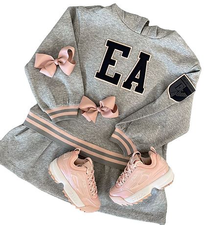 Emporio Armani Dress - Grey Melange w. Pink