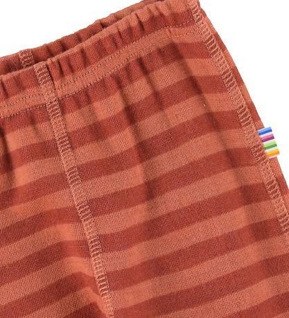 Joha Leggings - Wool - Orange/Red Striped Joha Leggings - Wool - Orange/Red Striped