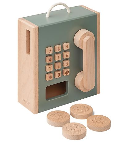 Liewood Wooden Toy Toy - Telephone - Rufus - Faune Green/Golden 