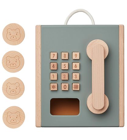 Liewood Wooden Toy Toy - Telephone - Rufus - Faune Green/Golden 