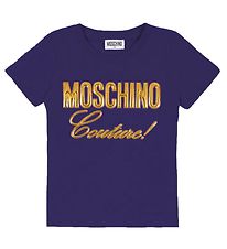 Moschino T-shirt - Navy w. Gold Moschino T-shirt - Navy w. Gold