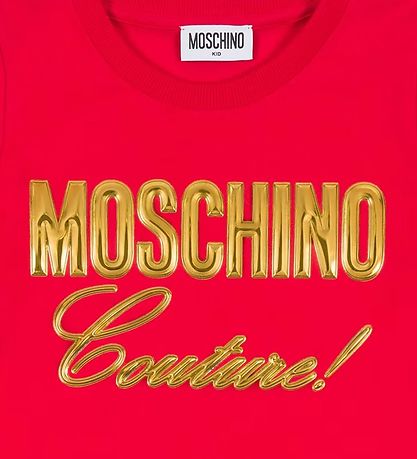 Moschino T-skjorte - Rød m. Gull
