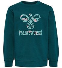 Hummel Sweatshirt - hmlLime - Luchtig Blue