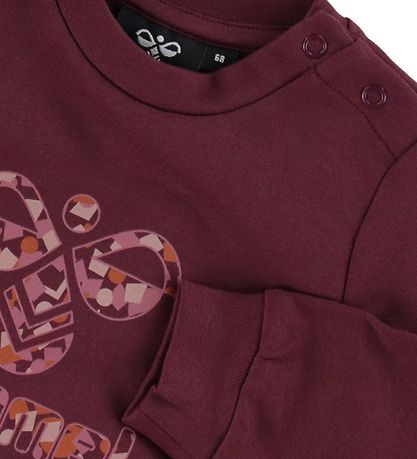 Hummel Sweatshirt - HmlLime - Windsor Wine Hummel Sweatshirt - HmlLime - Windsor Wine