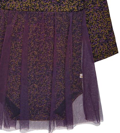 The New Siblings Bodysuit w. Skirt l/s - Ecru Aria - Phantom