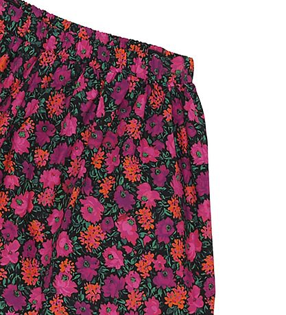 Christina Rohde Rock - Schwarz m. Blumen Christina Rohde Rock - Schwarz m. Blumen
