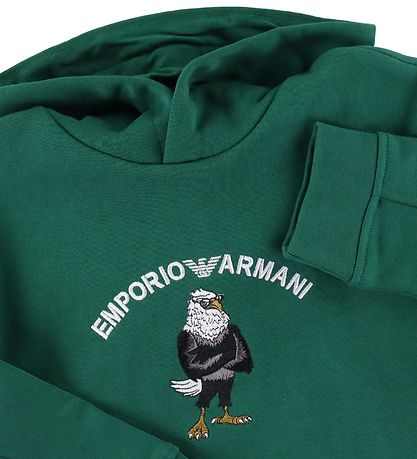 Emporio Armani Hoodie - Evergreen w. Eagle