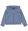 Emporio Armani Cardigan - Dusty Blue w. Logo Stripe Emporio Armani Cardigan - Dusty Blue w. Logo Stripe