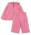Emporio Armani Trousers/Cardigan - Flamingo w. Logo Stripe Emporio Armani Trousers/Cardigan - Flamingo w. Logo Stripe
