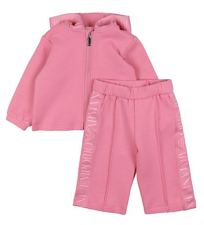 Emporio Armani 바지/가디건 - 플라밍고 포함 로고 스트라이프